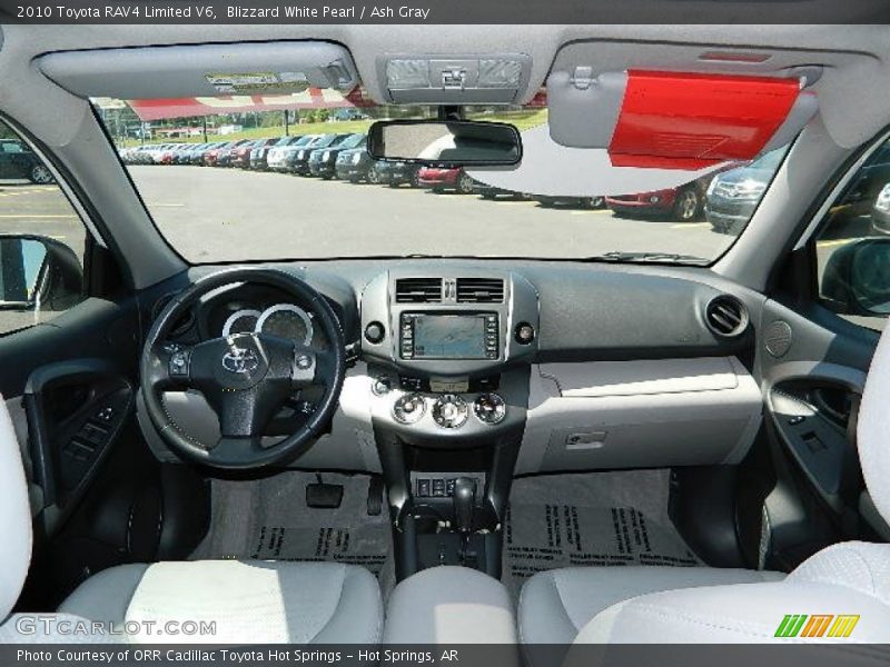 Blizzard White Pearl / Ash Gray 2010 Toyota RAV4 Limited V6