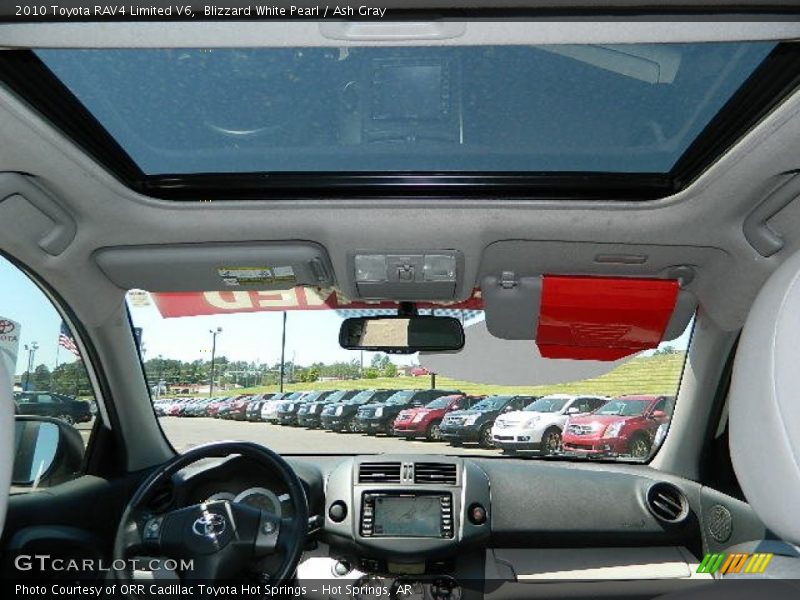 Blizzard White Pearl / Ash Gray 2010 Toyota RAV4 Limited V6