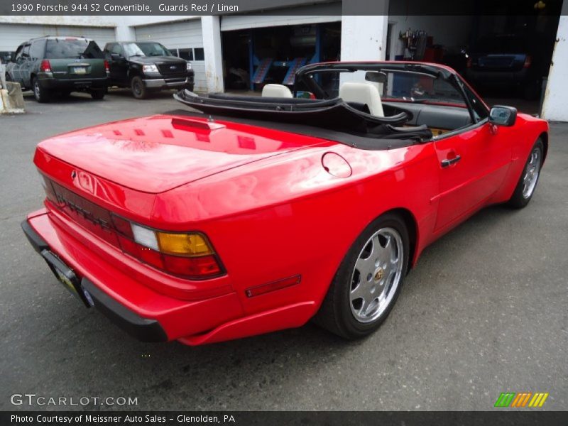 Guards Red / Linen 1990 Porsche 944 S2 Convertible