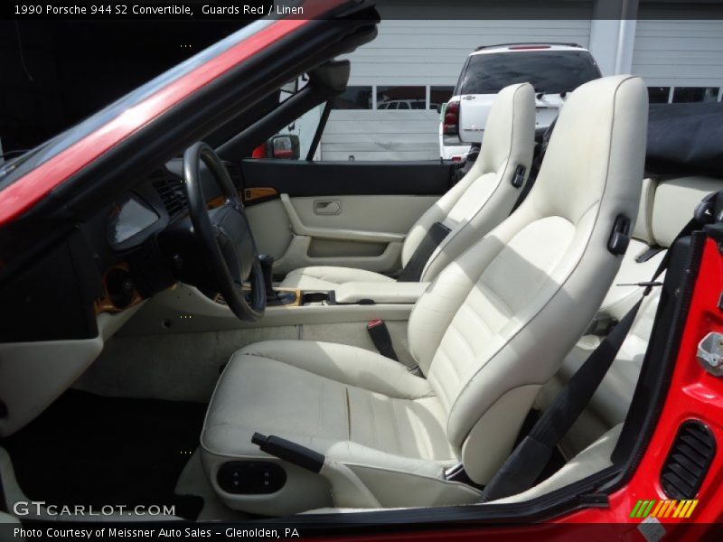 Guards Red / Linen 1990 Porsche 944 S2 Convertible