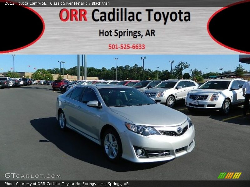 Classic Silver Metallic / Black/Ash 2012 Toyota Camry SE