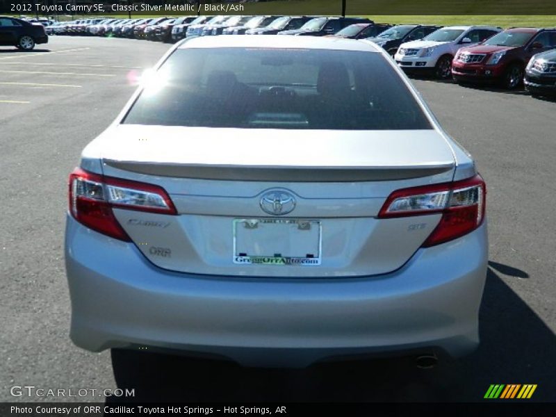 Classic Silver Metallic / Black/Ash 2012 Toyota Camry SE