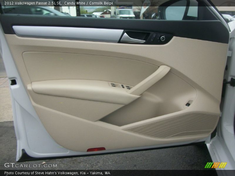 Candy White / Cornsilk Beige 2012 Volkswagen Passat 2.5L SE