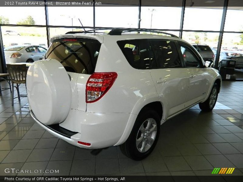 Blizzard White Pearl / Ash 2012 Toyota RAV4 Limited