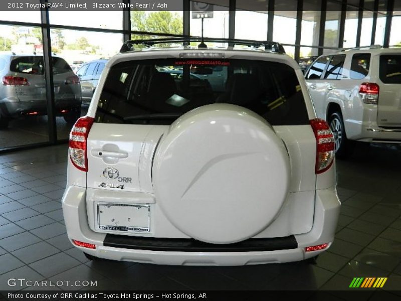 Blizzard White Pearl / Ash 2012 Toyota RAV4 Limited