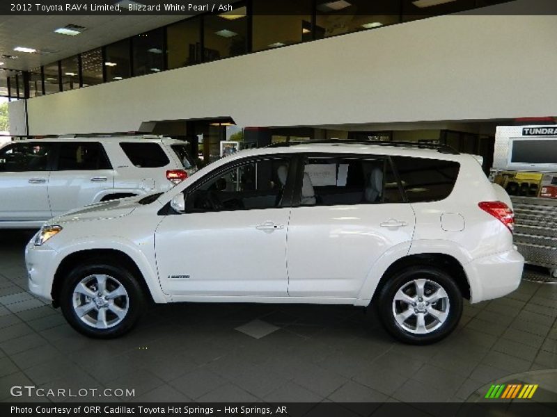 Blizzard White Pearl / Ash 2012 Toyota RAV4 Limited