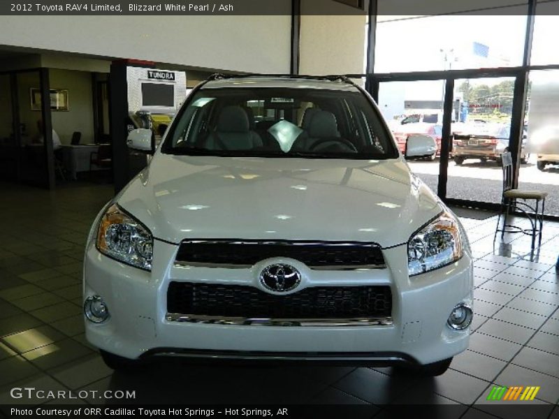 Blizzard White Pearl / Ash 2012 Toyota RAV4 Limited