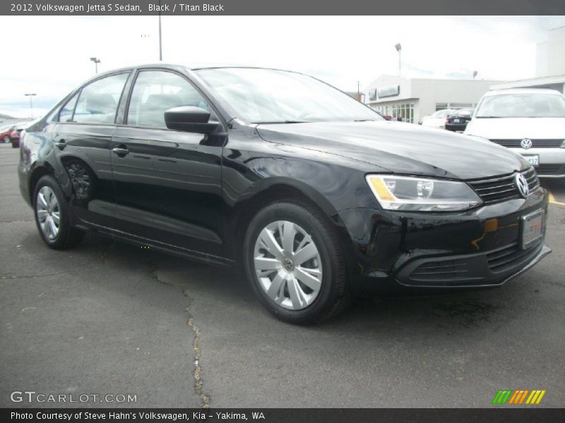 Black / Titan Black 2012 Volkswagen Jetta S Sedan
