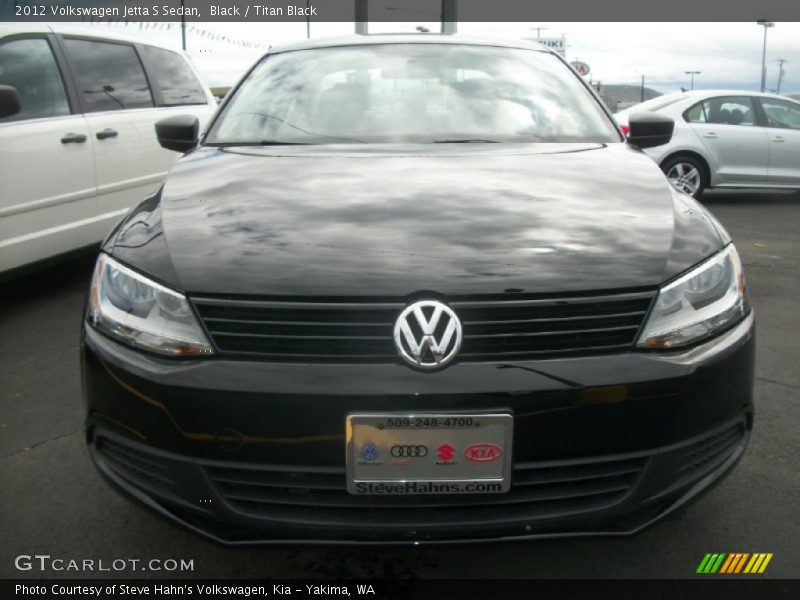 Black / Titan Black 2012 Volkswagen Jetta S Sedan