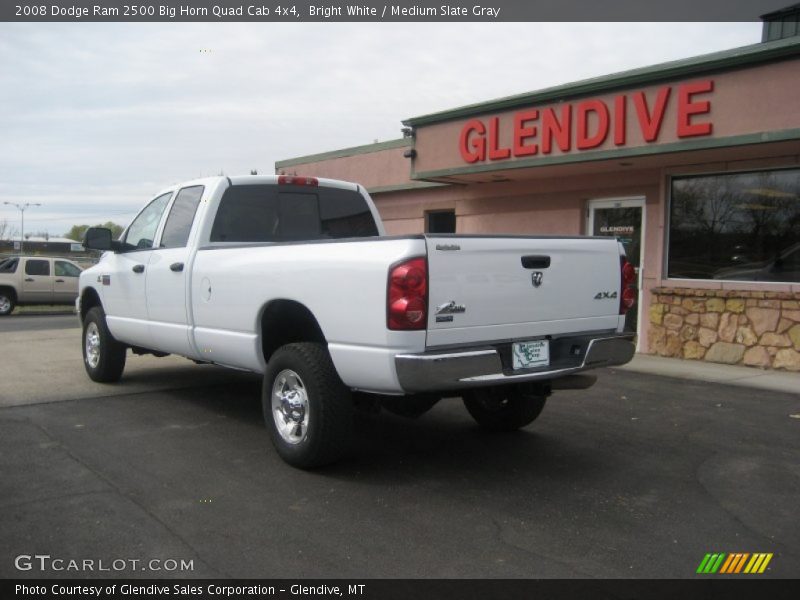 Bright White / Medium Slate Gray 2008 Dodge Ram 2500 Big Horn Quad Cab 4x4