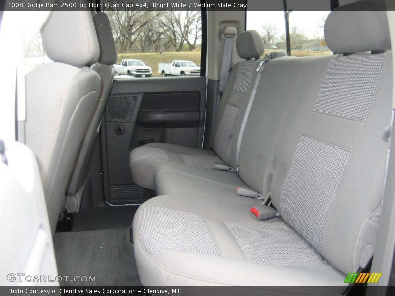 Bright White / Medium Slate Gray 2008 Dodge Ram 2500 Big Horn Quad Cab 4x4