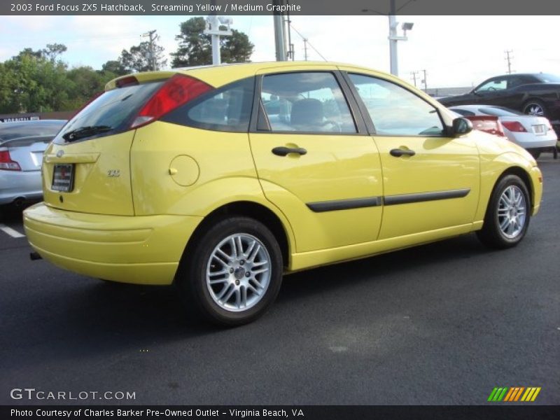Screaming Yellow / Medium Graphite 2003 Ford Focus ZX5 Hatchback