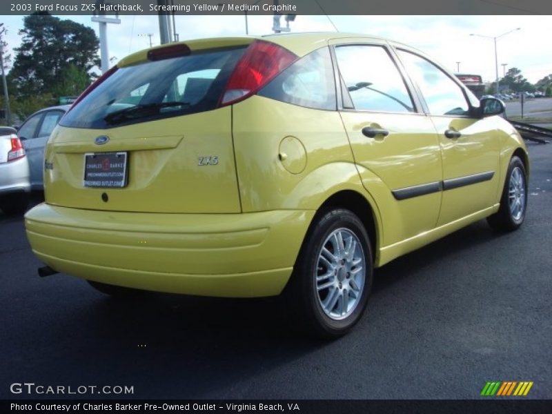 Screaming Yellow / Medium Graphite 2003 Ford Focus ZX5 Hatchback