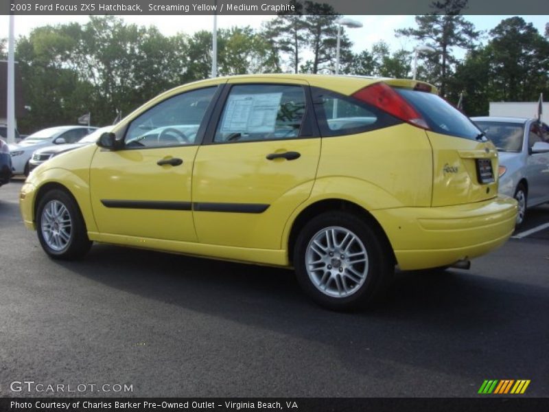 Screaming Yellow / Medium Graphite 2003 Ford Focus ZX5 Hatchback