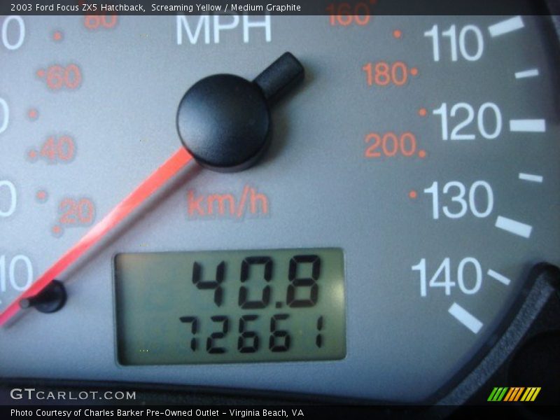 Screaming Yellow / Medium Graphite 2003 Ford Focus ZX5 Hatchback