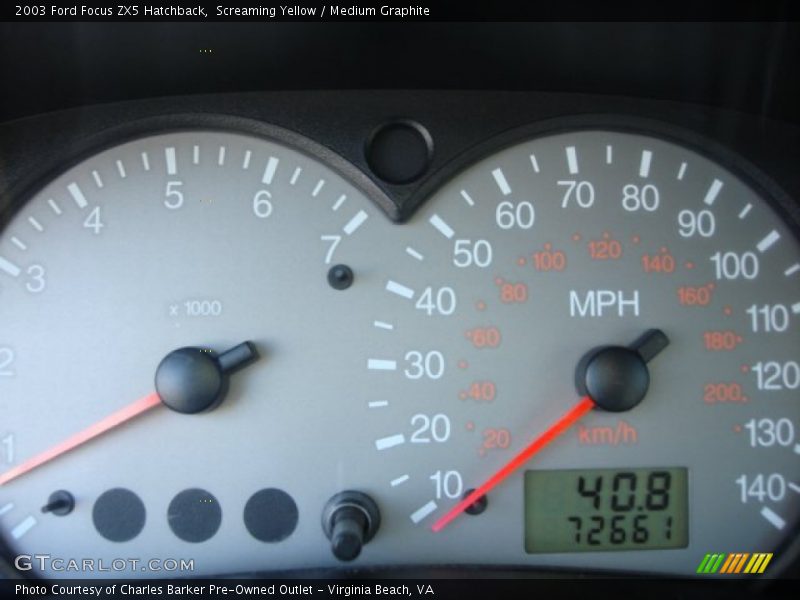 Screaming Yellow / Medium Graphite 2003 Ford Focus ZX5 Hatchback