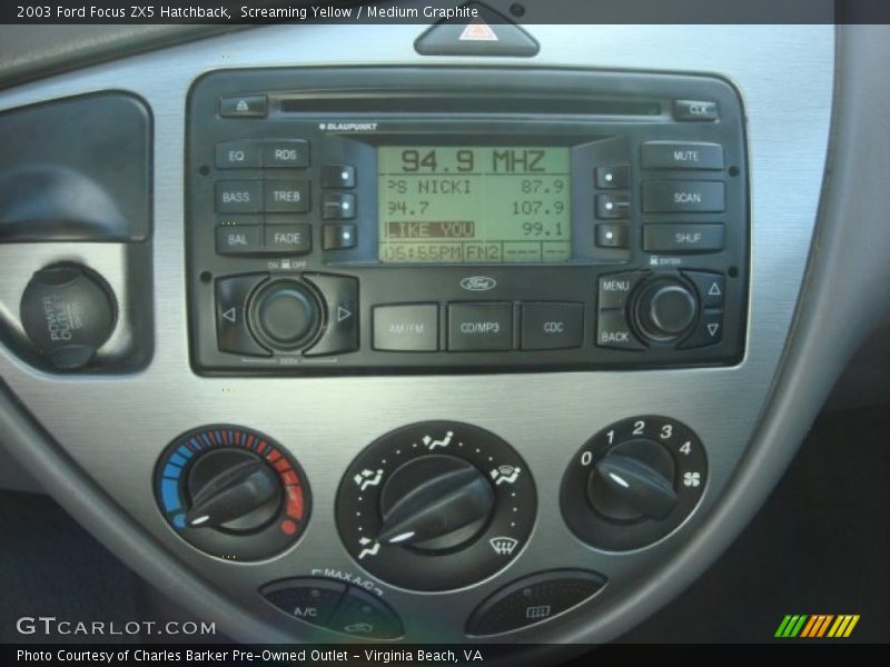 Screaming Yellow / Medium Graphite 2003 Ford Focus ZX5 Hatchback