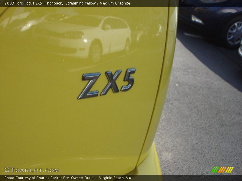 Screaming Yellow / Medium Graphite 2003 Ford Focus ZX5 Hatchback