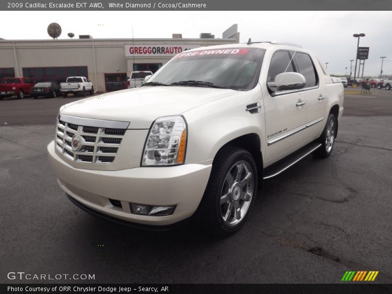 White Diamond / Cocoa/Cashmere 2009 Cadillac Escalade EXT AWD