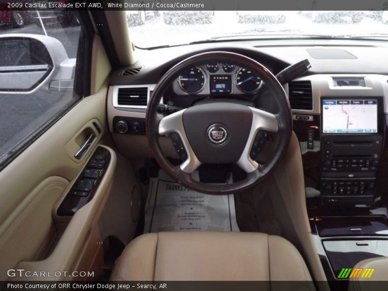 White Diamond / Cocoa/Cashmere 2009 Cadillac Escalade EXT AWD