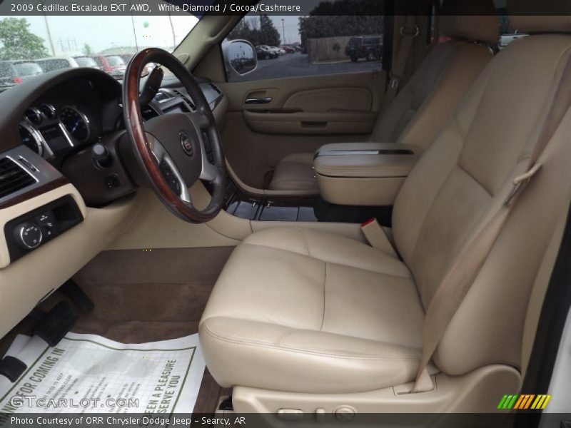White Diamond / Cocoa/Cashmere 2009 Cadillac Escalade EXT AWD