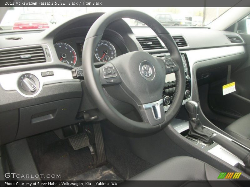 Black / Titan Black 2012 Volkswagen Passat 2.5L SE