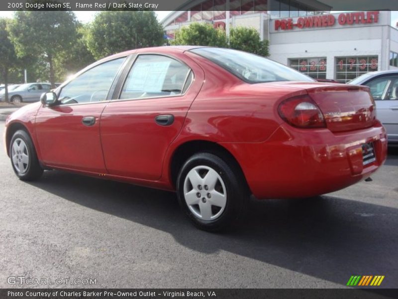 Flame Red / Dark Slate Gray 2005 Dodge Neon SE