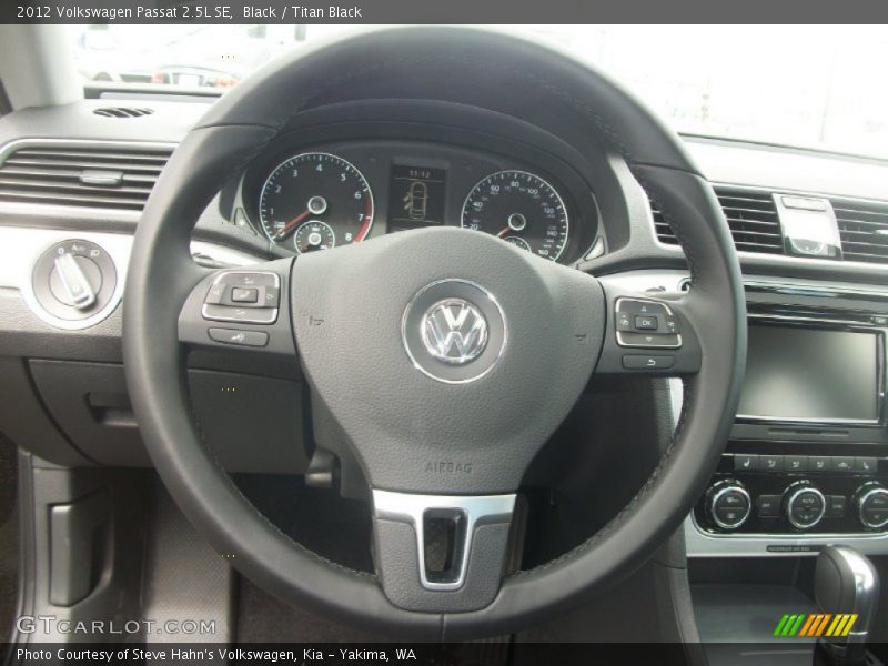 Black / Titan Black 2012 Volkswagen Passat 2.5L SE