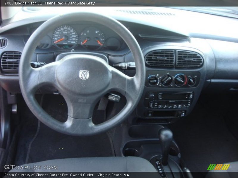 Flame Red / Dark Slate Gray 2005 Dodge Neon SE