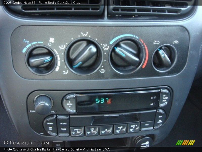 Flame Red / Dark Slate Gray 2005 Dodge Neon SE