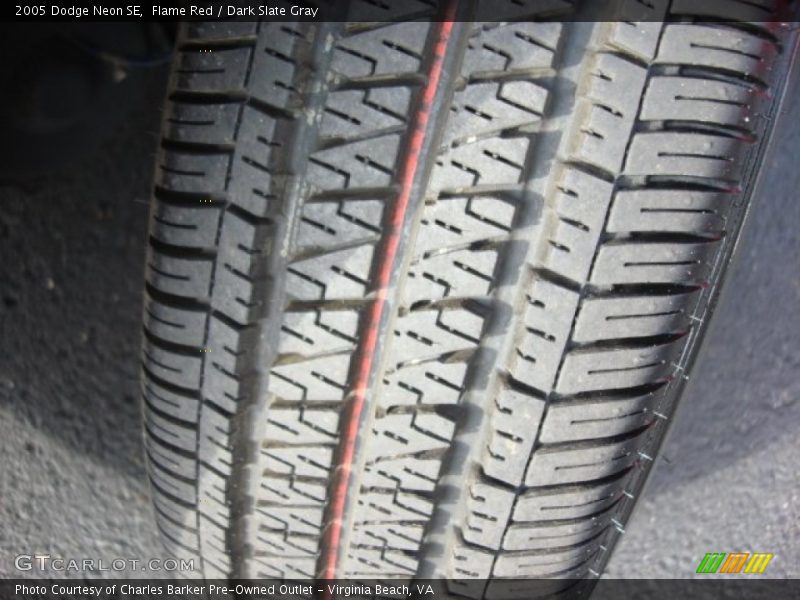 Flame Red / Dark Slate Gray 2005 Dodge Neon SE
