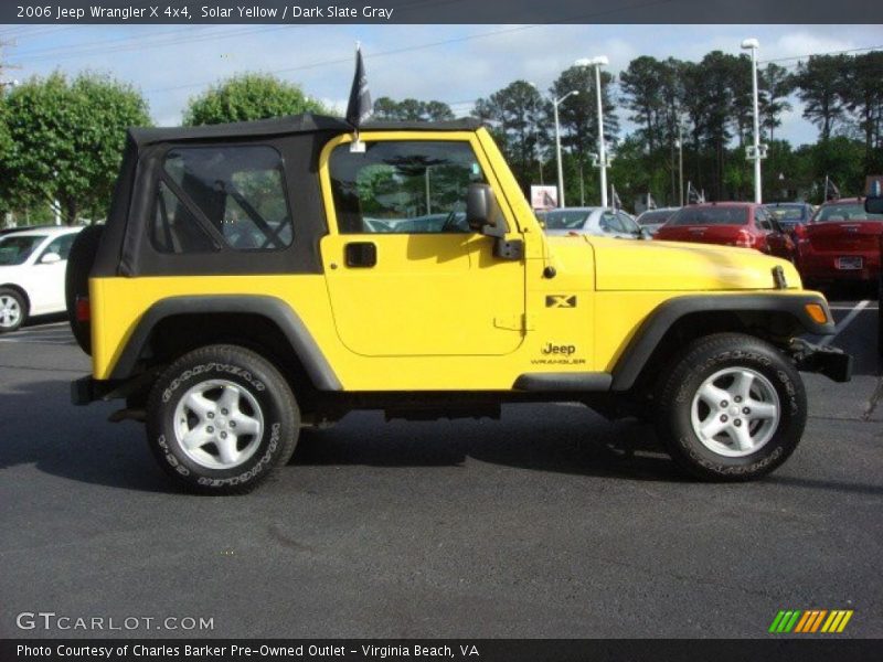 Solar Yellow / Dark Slate Gray 2006 Jeep Wrangler X 4x4