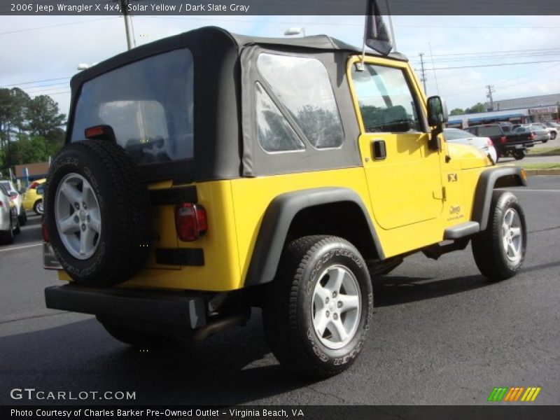 Solar Yellow / Dark Slate Gray 2006 Jeep Wrangler X 4x4