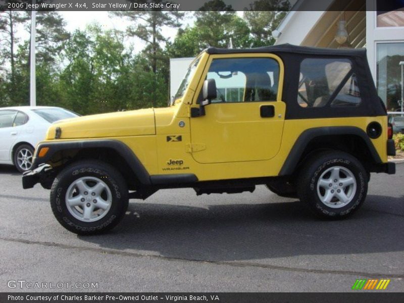 Solar Yellow / Dark Slate Gray 2006 Jeep Wrangler X 4x4