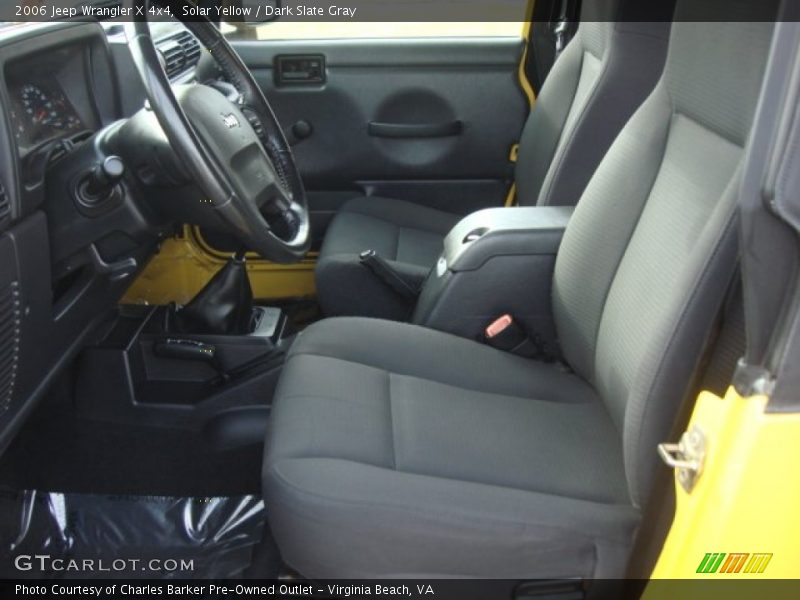 Solar Yellow / Dark Slate Gray 2006 Jeep Wrangler X 4x4