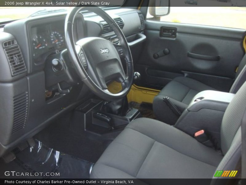 Solar Yellow / Dark Slate Gray 2006 Jeep Wrangler X 4x4
