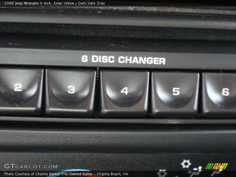 Solar Yellow / Dark Slate Gray 2006 Jeep Wrangler X 4x4