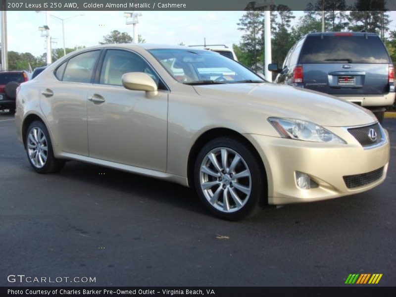 Golden Almond Metallic / Cashmere 2007 Lexus IS 250 AWD