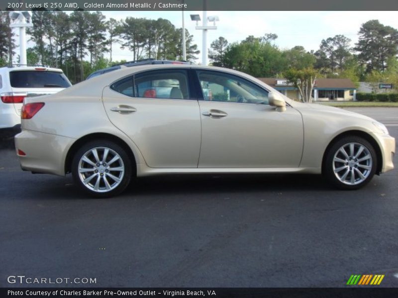 Golden Almond Metallic / Cashmere 2007 Lexus IS 250 AWD