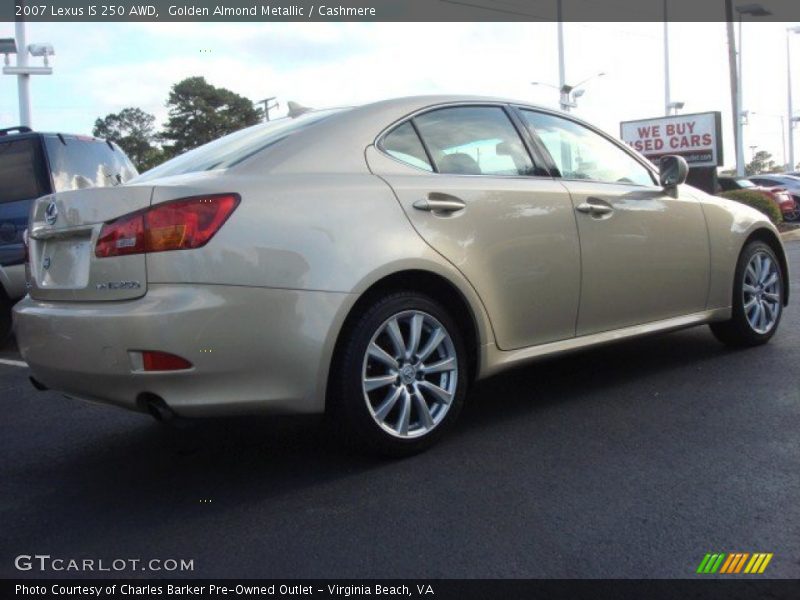 Golden Almond Metallic / Cashmere 2007 Lexus IS 250 AWD