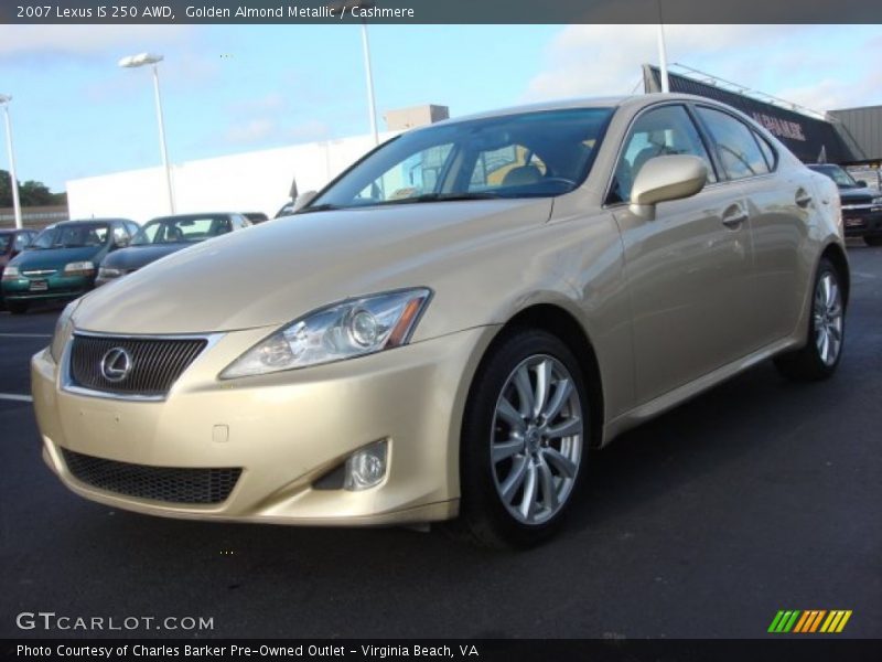 Golden Almond Metallic / Cashmere 2007 Lexus IS 250 AWD