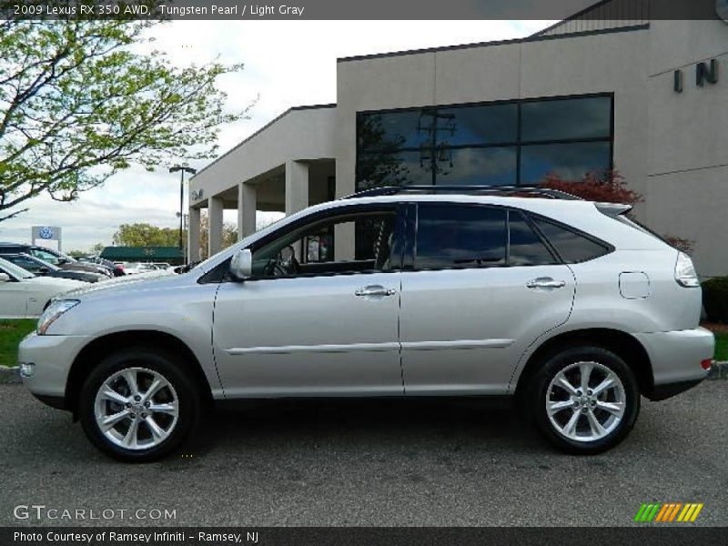 Tungsten Pearl / Light Gray 2009 Lexus RX 350 AWD