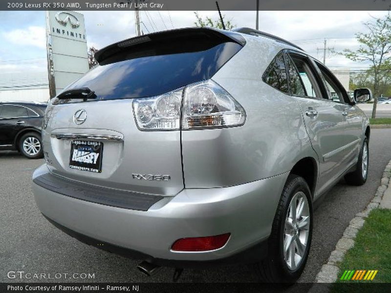 Tungsten Pearl / Light Gray 2009 Lexus RX 350 AWD
