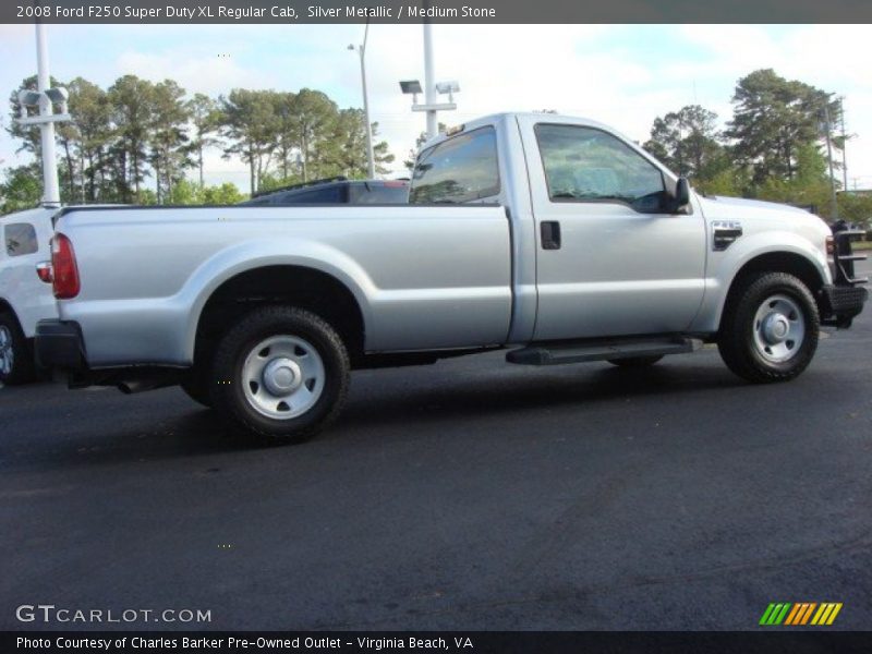 Silver Metallic / Medium Stone 2008 Ford F250 Super Duty XL Regular Cab
