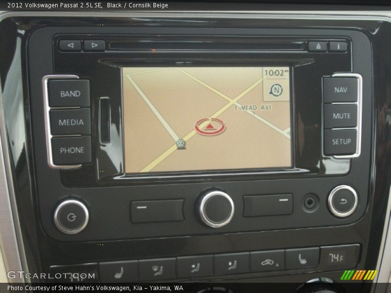 Black / Cornsilk Beige 2012 Volkswagen Passat 2.5L SE