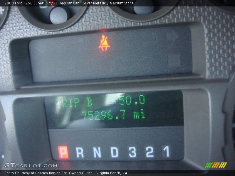 Silver Metallic / Medium Stone 2008 Ford F250 Super Duty XL Regular Cab
