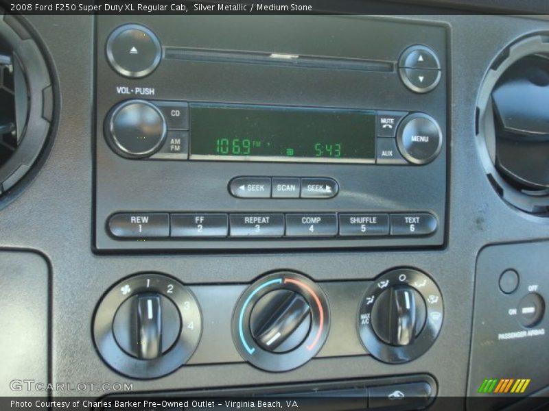 Silver Metallic / Medium Stone 2008 Ford F250 Super Duty XL Regular Cab