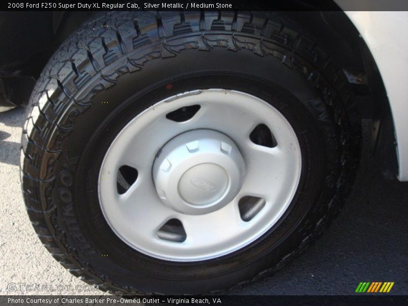 Silver Metallic / Medium Stone 2008 Ford F250 Super Duty XL Regular Cab