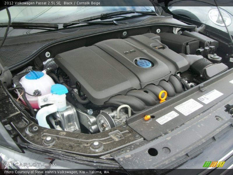 Black / Cornsilk Beige 2012 Volkswagen Passat 2.5L SE