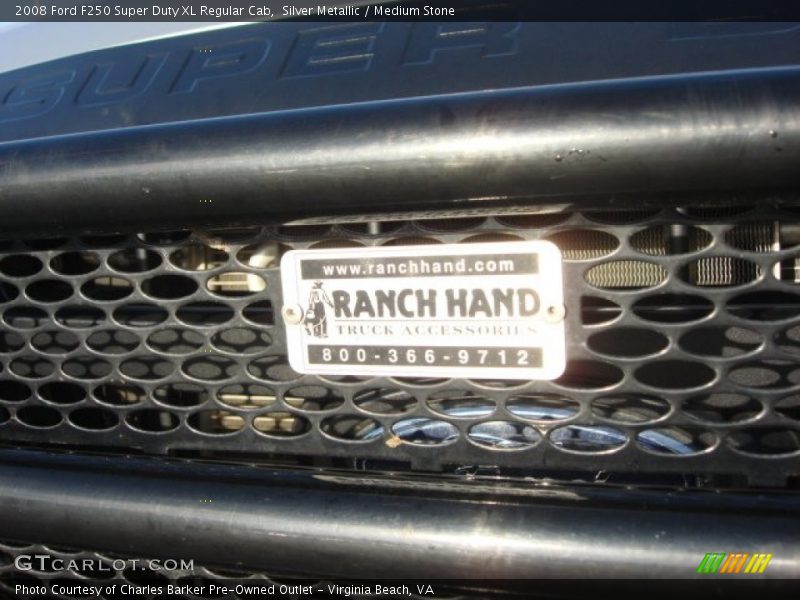 Silver Metallic / Medium Stone 2008 Ford F250 Super Duty XL Regular Cab